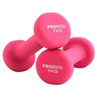 PROIRON Mancuernas de Neopreno -Mancuernas con Revestimiento de Neopreno (Vendido en Pares)